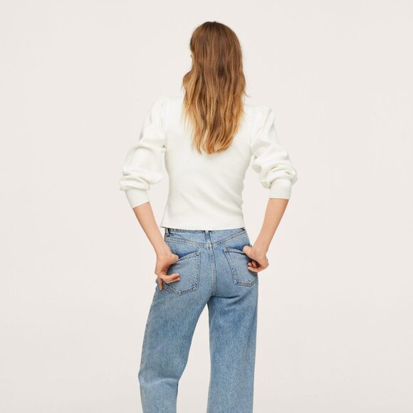 MANGO Puffed Sleeves Sweater XXS - Picture 9 of 9